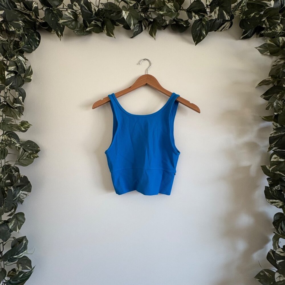 Lululemon Athletic Power Pivot Reversible Tank Top Poolside Blue Women’s Size 4